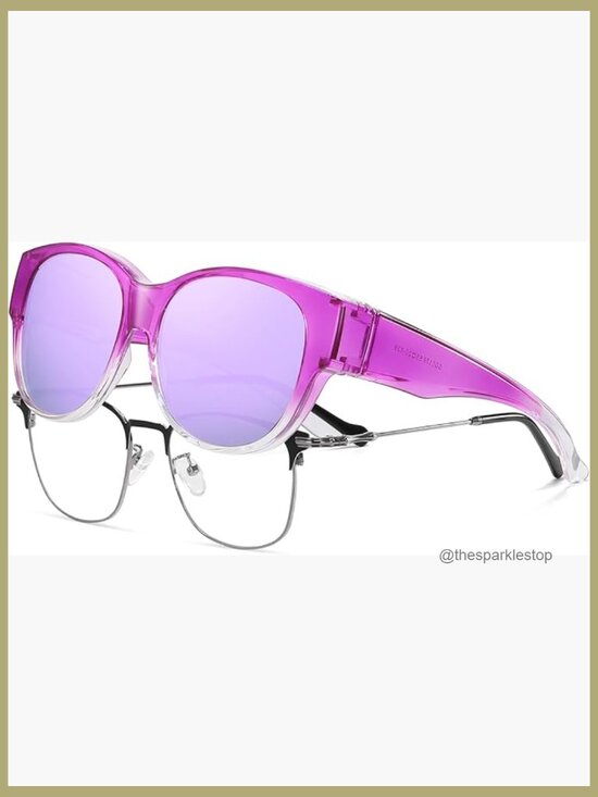 Fit Over Glasses Sunglasses Polarized Cat Eye UV Protection main image 5